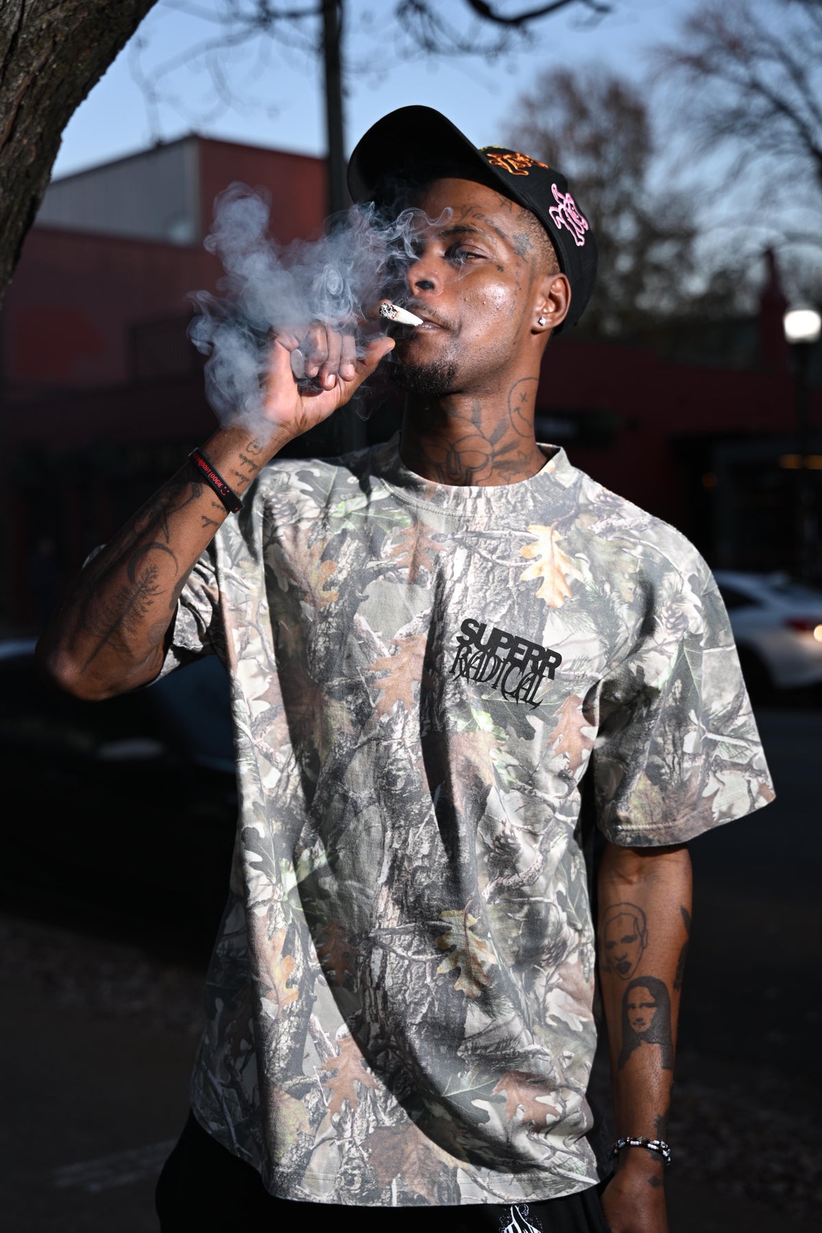'GO TO HELL' CAMO TEE
