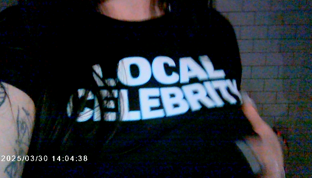LOCAL CELEBRITY GIRLS TEE (BLACK)