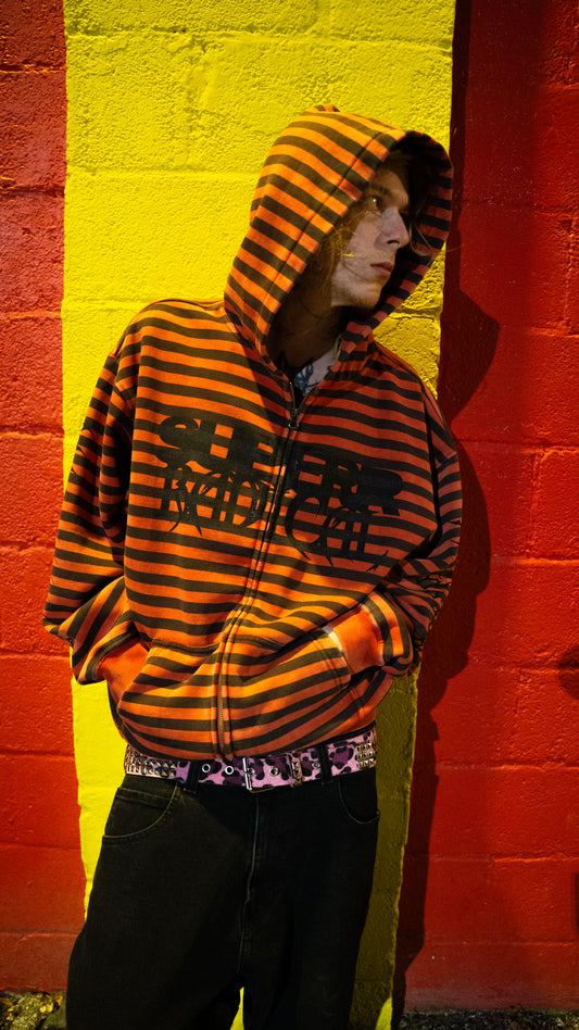 LOGO ZIP HOODIE (RED)