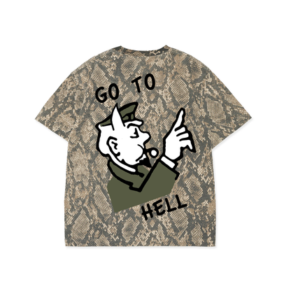 GO TO HELL TEE (SNAKESKIN)