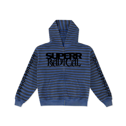 LOGO ZIP HOODIE (BLUE)