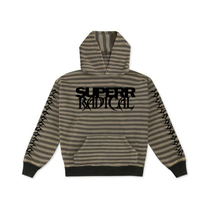 LOGO HOODIE (GREY STRIPES)