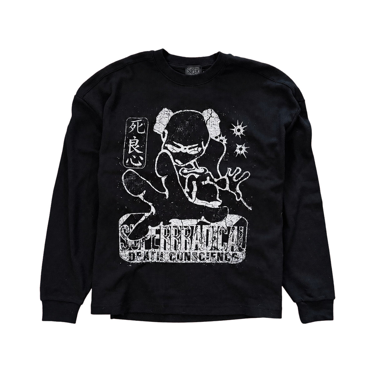 'DEATH CONSCIENCE' WAFFLE LONGSLEEVE