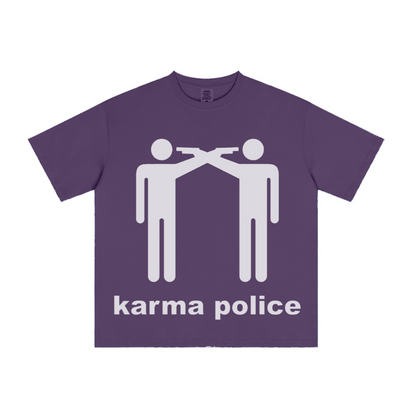 235GSM Men's Low-Shrink Cool-Touch Cotton T-Shirt Purple