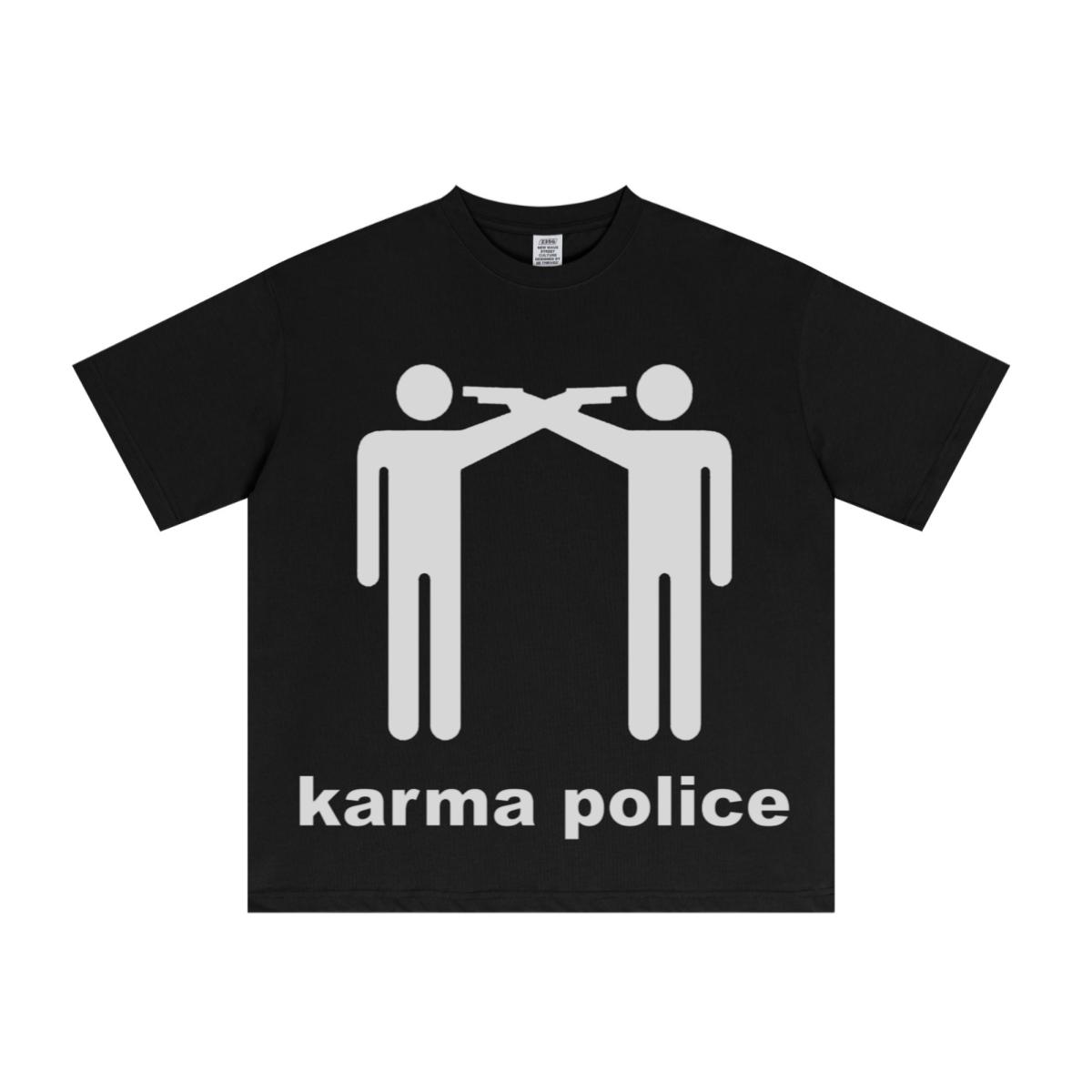 235GSM Men's Low-Shrink Cool-Touch Cotton T-Shirt Black